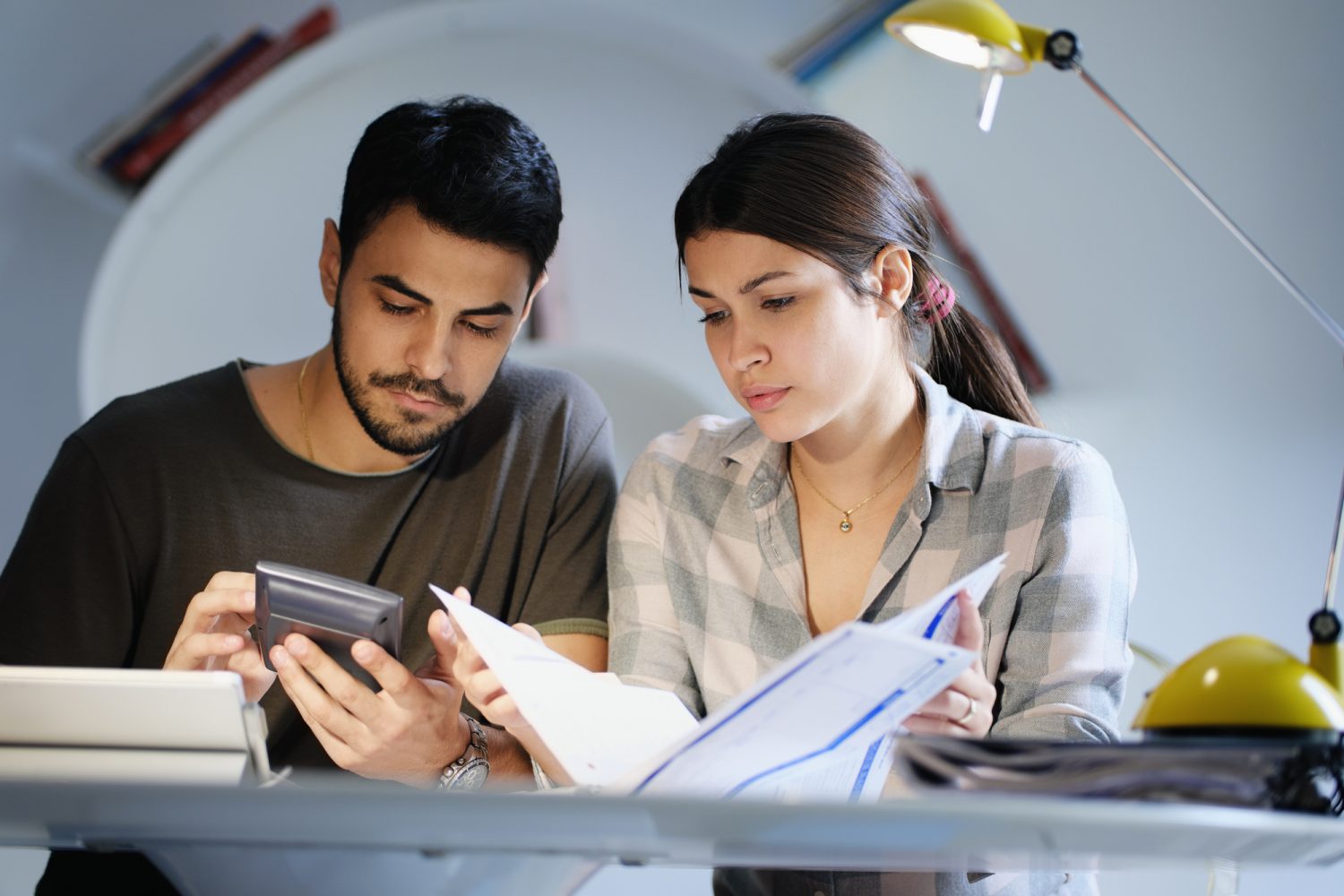 A couple sitting down to planning and budgeting